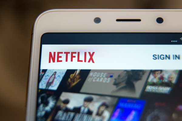 netflix on a device most likely a phone 