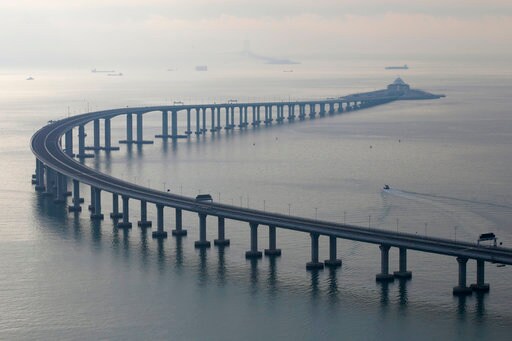 China Opens Mega-bridge Linking Hong Kong to Mainland