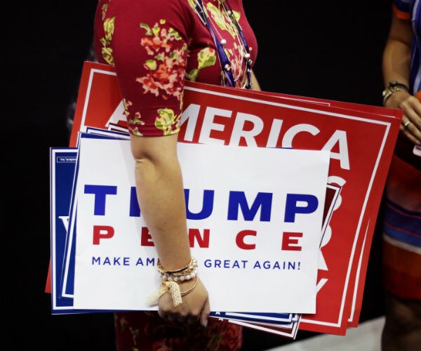 Police Video Catches Woman Stealing Trump Campaign Sign