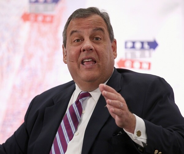 chris christie speaks onstage