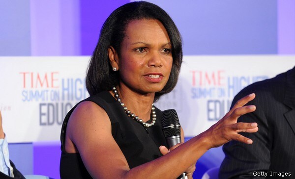 Rice Says US 'Cannot Step Back' as World Leader