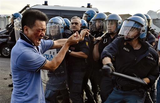 Clashes amid Italy's Crackdown on Its Chinese Community