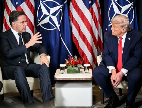 Still Irked by Iran Snub, Trump Blasts NATO After Private Rutte Meeting