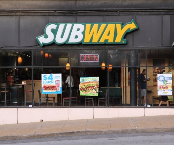 subway restaurant building is shown