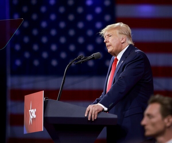 Donald Trump speaks during the Conservative Political Action Conference