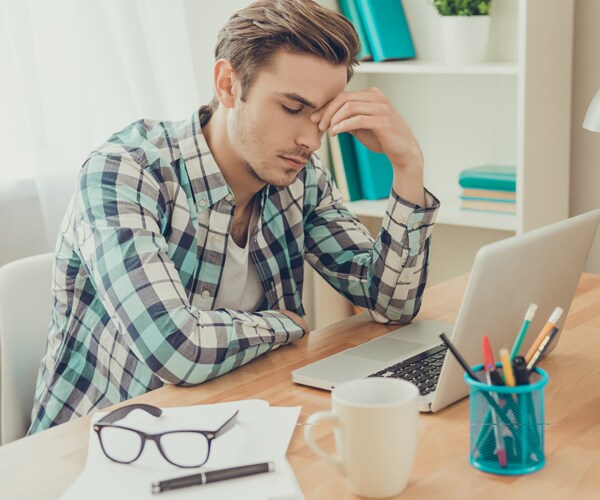 a tired and overworked man