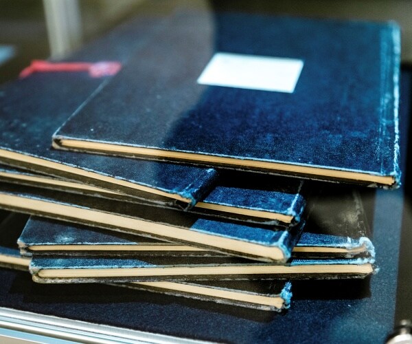 the fake hitler diaries on display