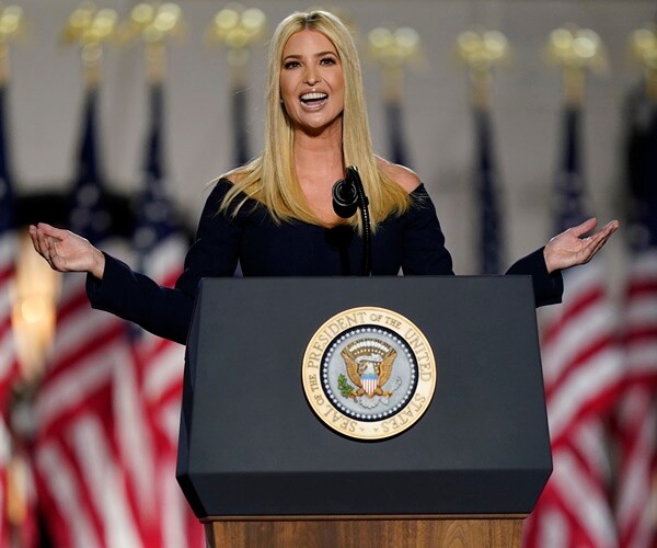 ivanka trump delivers a speech on the whi