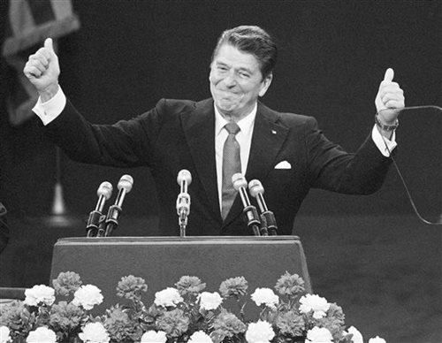Reagan Speaks at the RNC in Detroit 