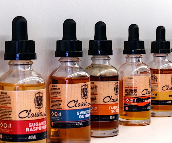 Flavored Vape Juices. The FDA is considering vaping regulations to deter children from getting addicted to nicotine II
