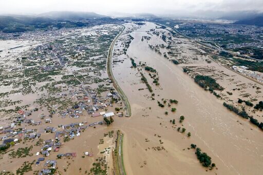 Rescue Efforts Underway after Typhoon Rains Flood Japan