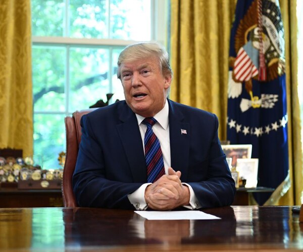 President Donald Trump in the Oval Office