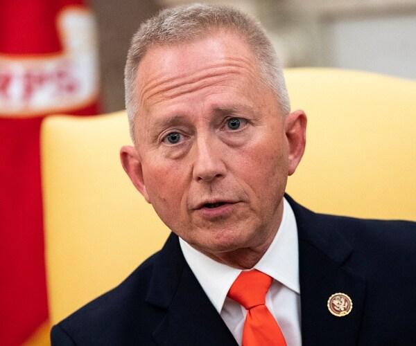 jeff van drew sits in oval office