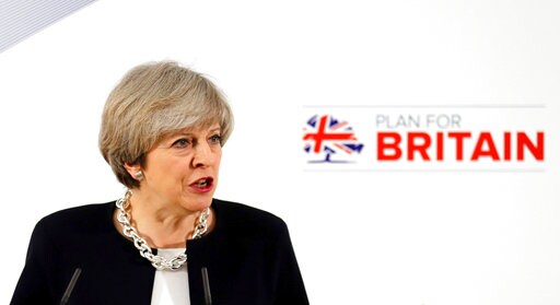 EU's Tusk, Britain's May Meeting for Brexit Talks in London