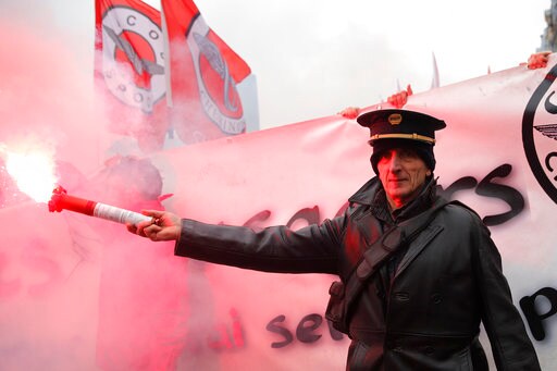 Protests and Strikes across France Disrupt Travel, Schools