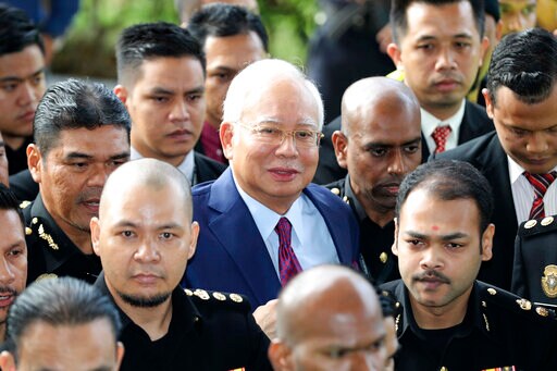 Malaysian Ex-PM Najib Combative Ahead of 1MDB Graft Trial