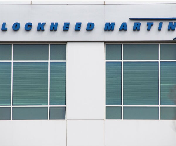 lockeed martin sign on side of a building
