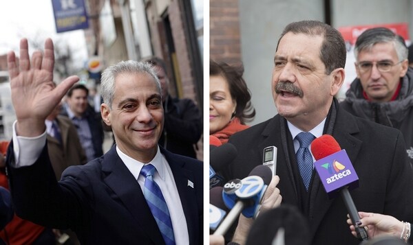 Emanuel, Garcia Rally Supporters Before Chicago Election