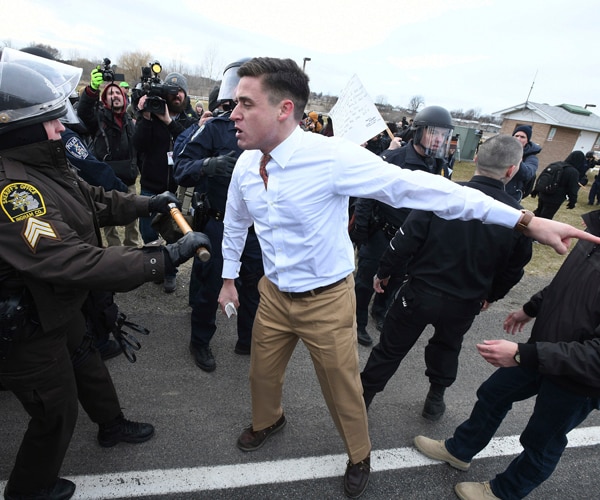 White Nationalist Speech: 12 Arrested Before Michigan Event