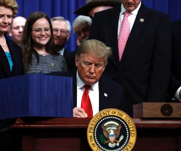 president donald trump signs h.r. 2, the "agriculture improvement act of 2018."