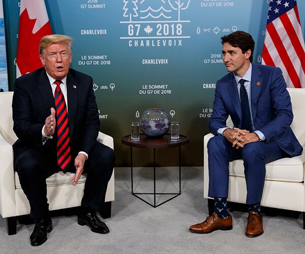 Justin Trudeau Gifts Trump With Photo of Grandfather's Canadian Hotel