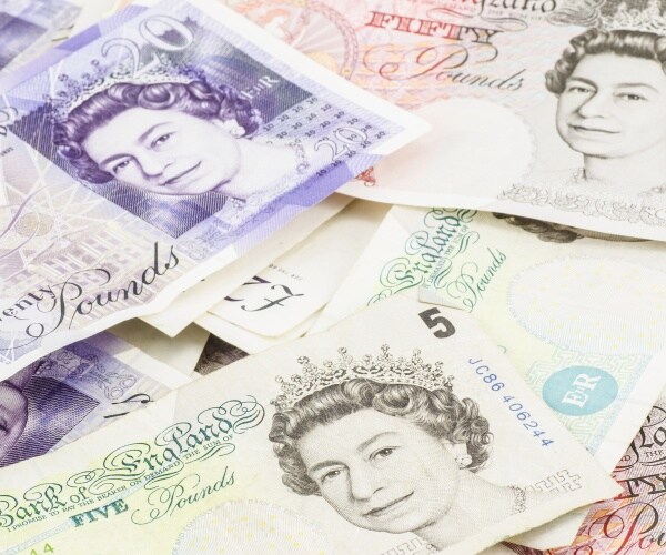 a background with the british pound