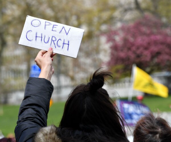 reopen america open church protest