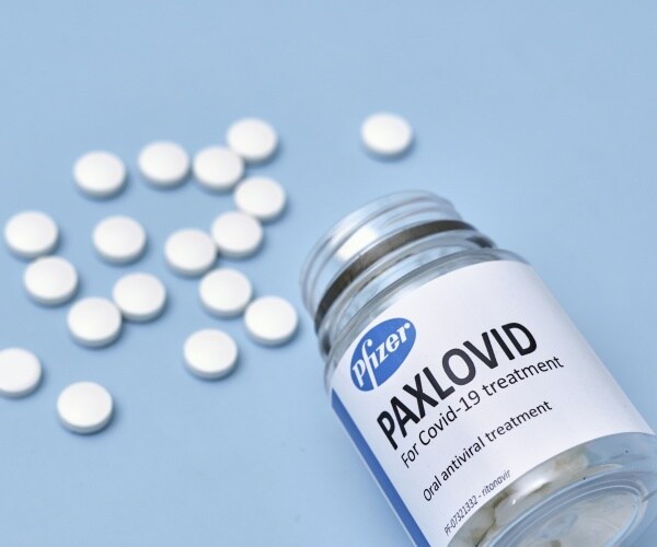 bottle of Paxlovid COVID-19 pills