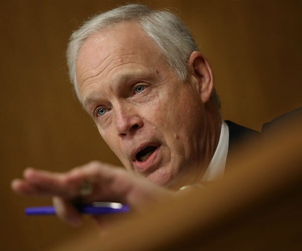 wisconsin republican senator ron johnson speaks during a senate hearing