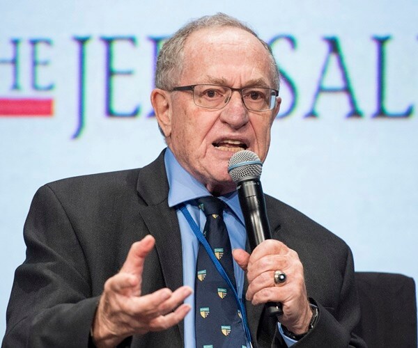 alan dershowitz speaks at a jerusalem post conference