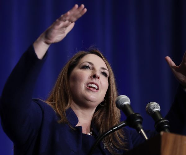 ronna romney mcdaniel speaks at the indiana republican party fall dinner. 