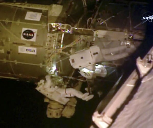 NASA Astronauts Start Spacewalk to Install High-Def Cameras