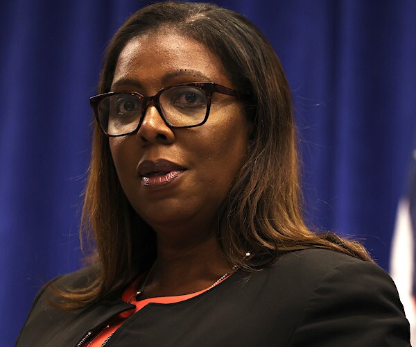 attorney general letitia james speaks during a news conference