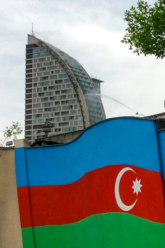 Azerbaijan: Site of Unopened Trump-branded Hotel Is on Fire