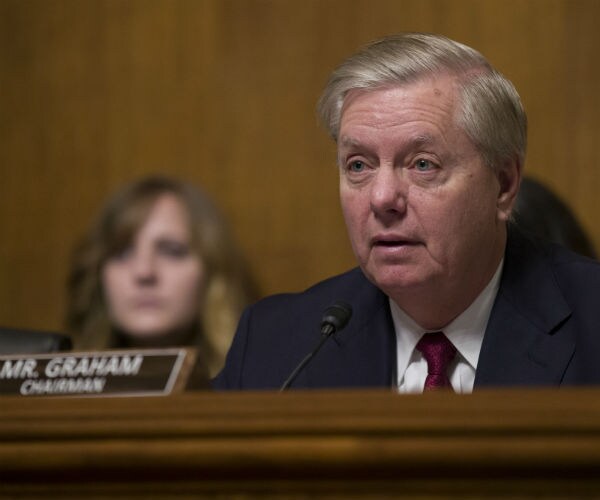 sen. lindsey graham is shown on capitol hill