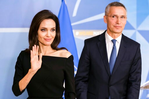 Movie Star Jolie Working with NATO to Combat Sexual Violence