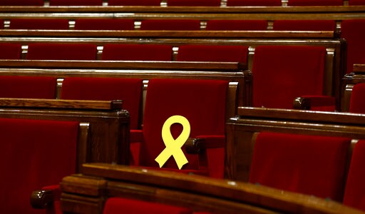 The Latest: Catalan President to Travel to Denmark Next Week