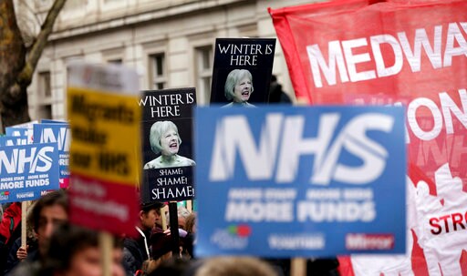 Thousands March to Demand More Money for UK Health Service