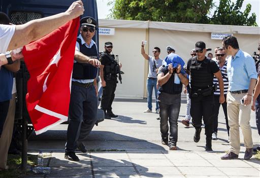 Lawyer: 8 Turkish Military Personnel Being Sent to Athens