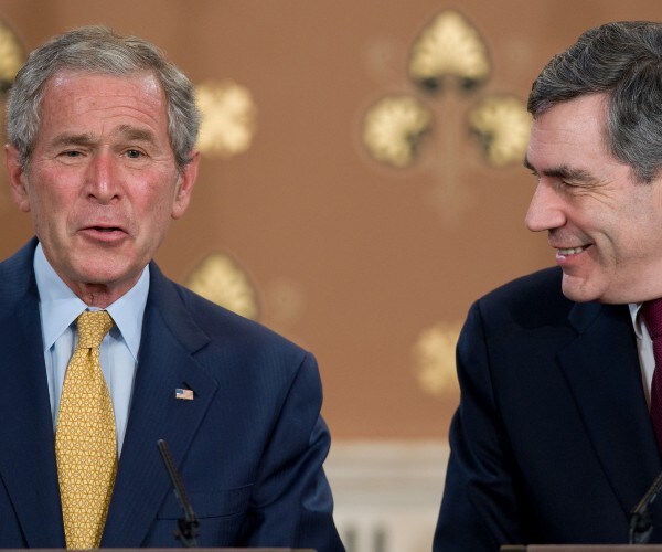 george w bush and gordon brown 