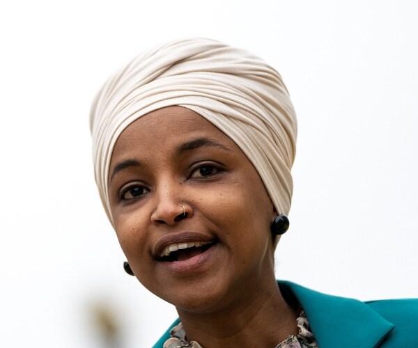 ilhan omar speaks at press conference