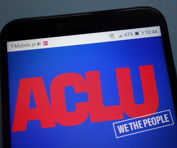 aclu logo on  phone
