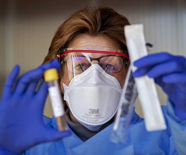 a coronavirus testing kit in the netherlands