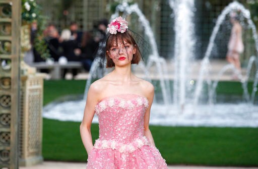 Chanel's Garden Couture Delights Paris Celebrity Guests