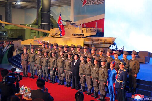 North Korean Soldier in Blue Generate Buzz on Social Media