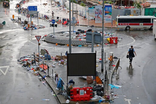 The Latest: Chinese Media Calls Hong Kong Protests a 'riot'