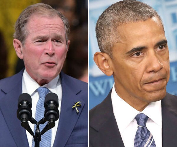 Bush, Obama Break With Tradition to Denounce Trump
