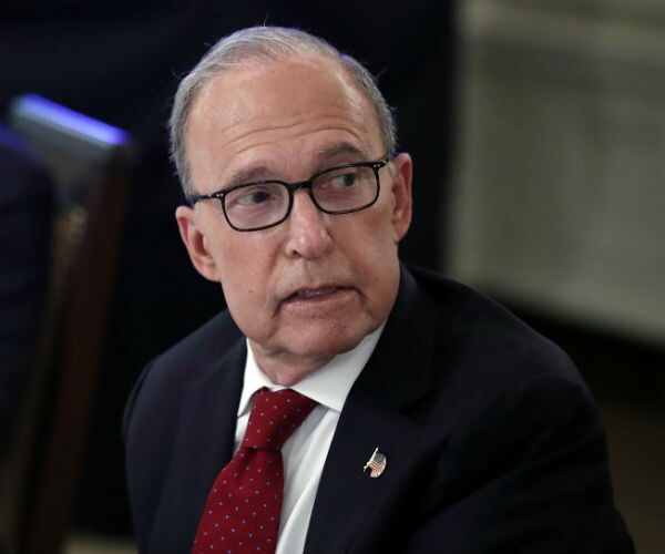 White House chief economic adviser Larry Kudlow speaks during a roundtable with industry executives