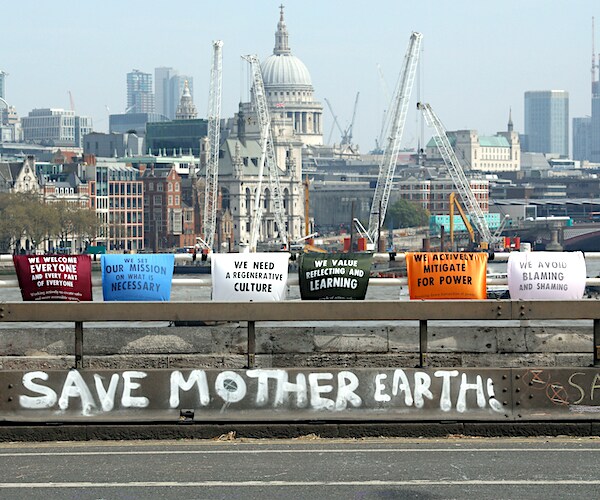 Extinction rebellion protest waterloo bridge london road closures and roadblocks