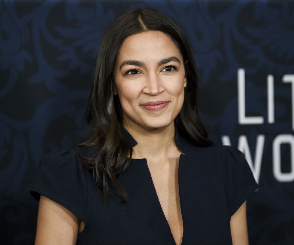 Rep. Alexandria Ocasio-Cortez at the premiere of "Little Women"  in New York. 